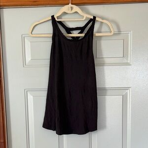 Free People Black Tank Top Relaxed Fit Racerback